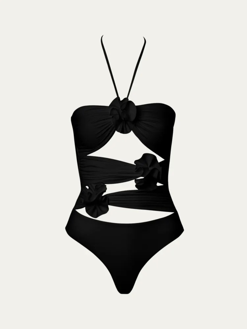 NEW MAYGEL CORONEL
Trinitaria Cutout Halter One-Piece Swimsuit